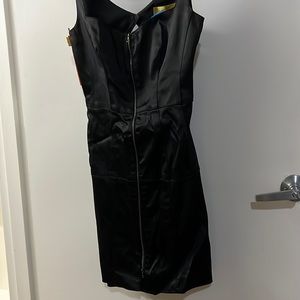 Nicole Miller Black Silk Cocktail Dress